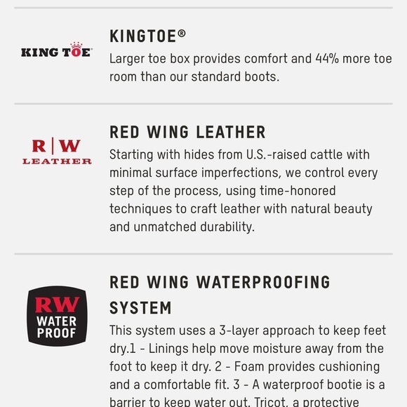 Red Wing 2340 5-inch King Toe Leather Work Boots Womens 8.5 D Wide ASTM Safety - Picture 14 of 14